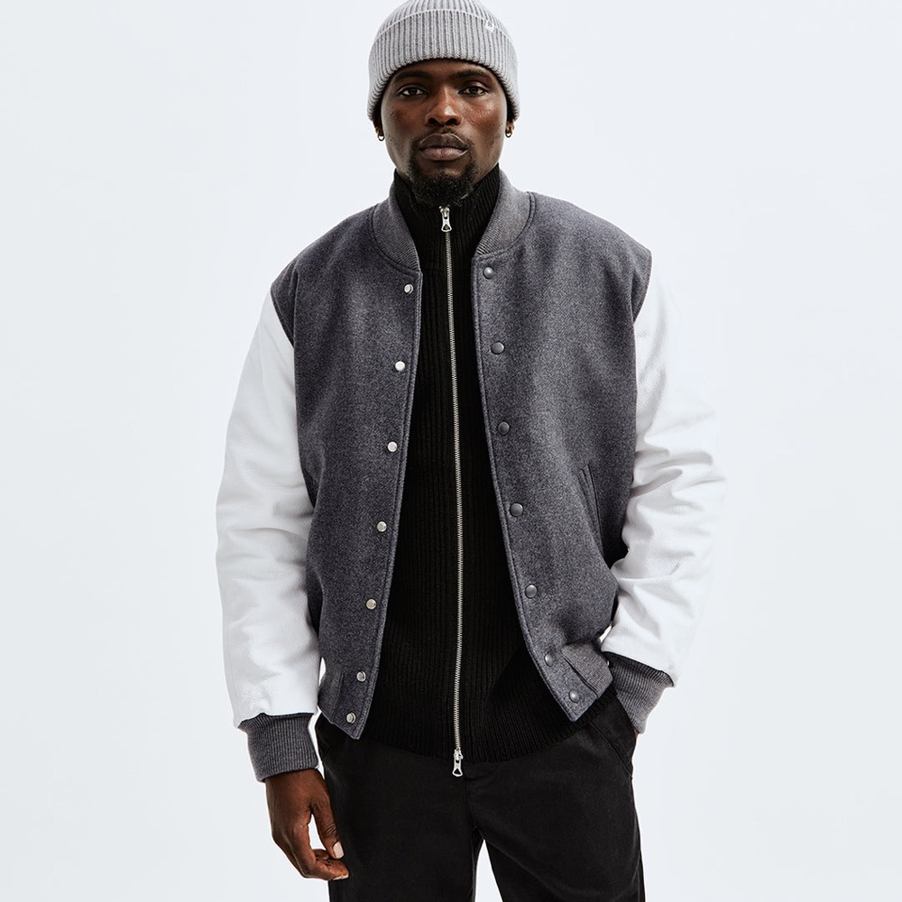 Reigning Champ Melton Wool Varsity Jacket